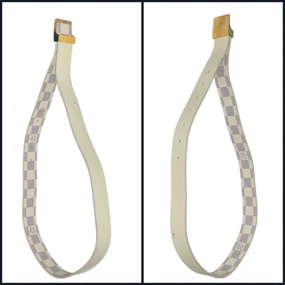 Louis Vuitton Damier Azur belt W/ Box and Dust bag. - Picture 8 of 15